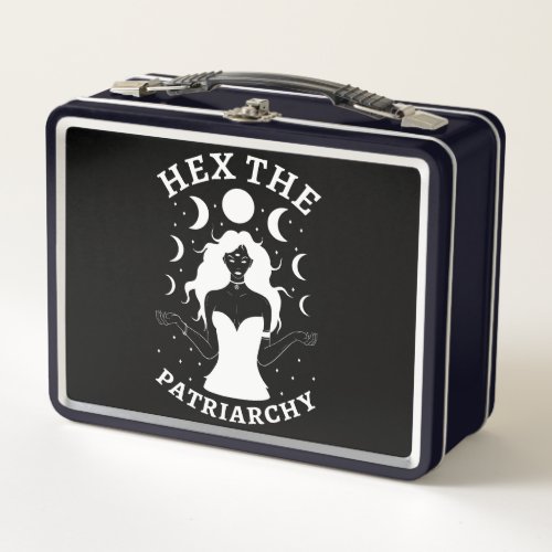 Feminist Witch _ Hex The Patriarchy II Metal Lunch Box