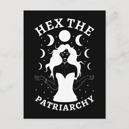Feminist Witch _ Hex The Patriarchy II Postcard