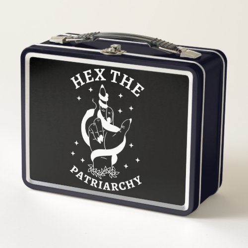 Feminist Witch _ Hex The Patriarchy III Metal Lunch Box