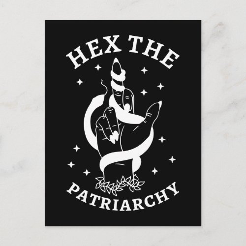 Feminist Witch _ Hex The Patriarchy III Postcard