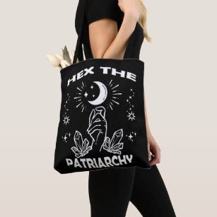 Feminist Witch, Hex The Patriarchy Tote Bag