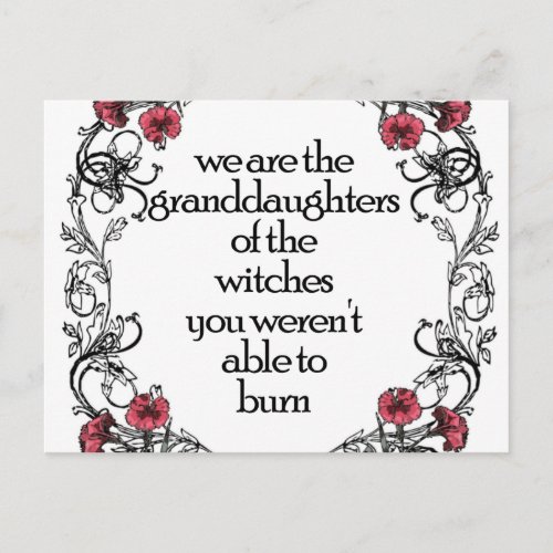 Feminist Witch Postcard