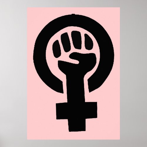 Feminist Woman Gender Equality Symbol Poster