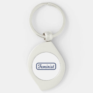Feminist Woman Power Vintage T Shirt Tee Gift Keychain