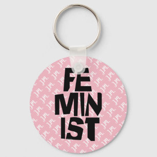 Feminist women female girl me too equal woman keychain