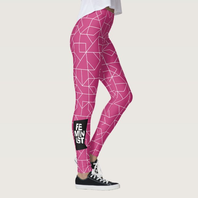 Feminist women female girl me too equal woman leggings (Right)