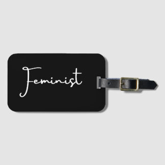 Feminist Womens Rights Luggage Tag - Stylish 