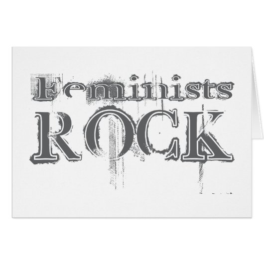 Feminists Rock Cards (Front Horizontal)