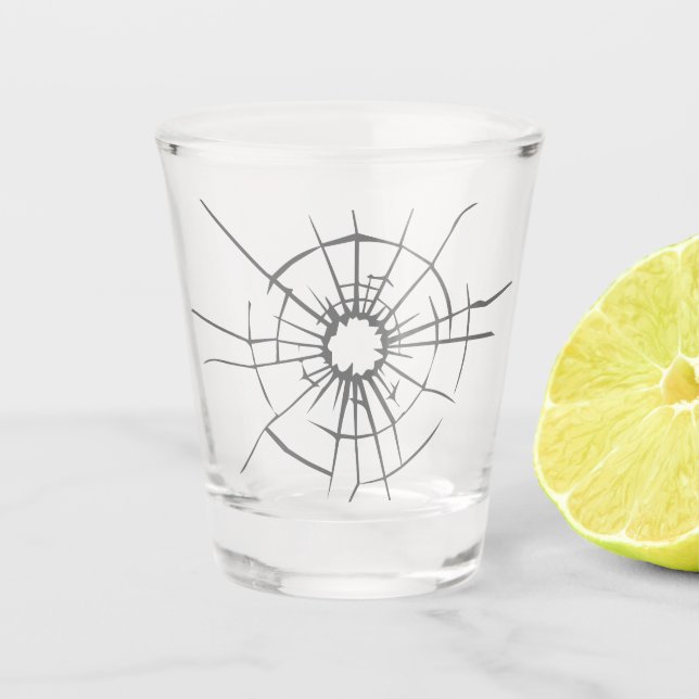 Feminists Shatter the Glass Ceiling | Shot Glass (Front)