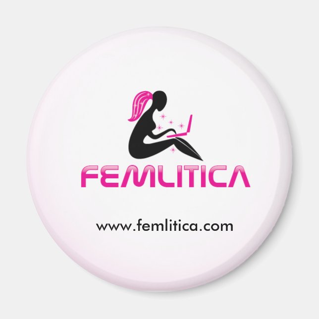 Femlitica fridge magnet (Front)