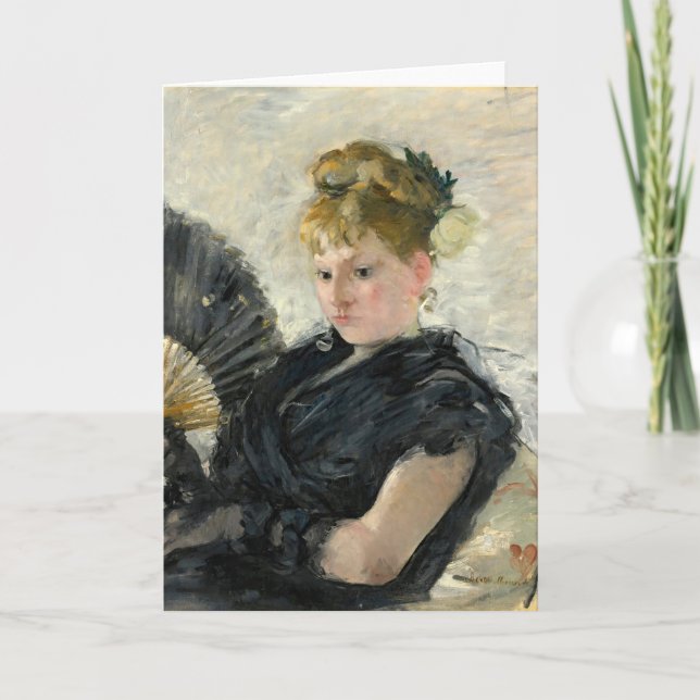 Femme À L’éventail | Berthe Morisot Card (Front)