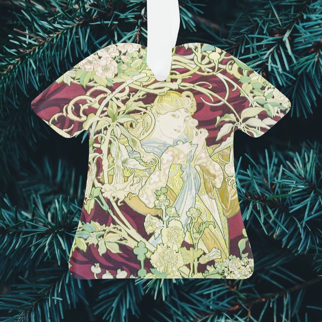 Femme à marguerite - Mucha textile panel repro Ornament (Creator Uploaded)