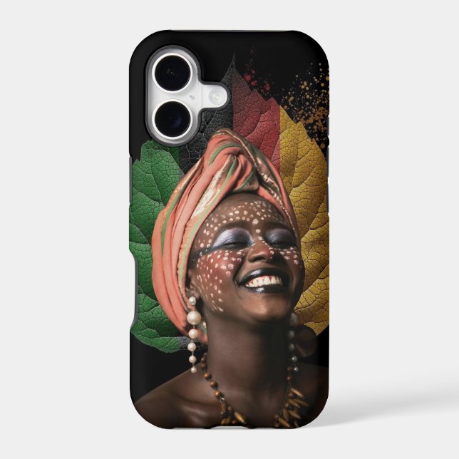 Femme africaine artistique Case-Mate iPhone case (Back)
