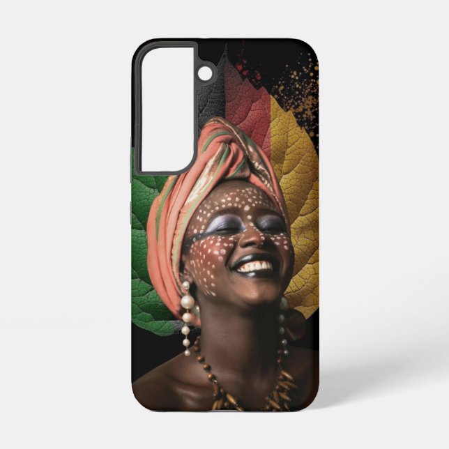 Femme africaine artistique samsung galaxy case (Back)