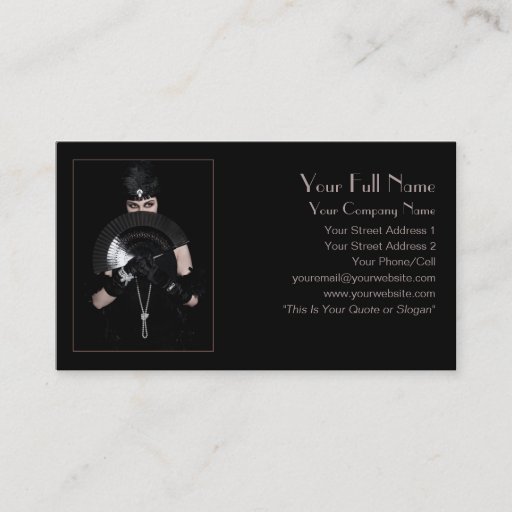 Customizable Femme Fatale - Business Card