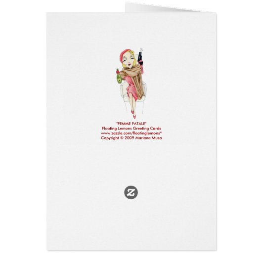 Femme Fatale Card (Back)