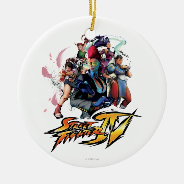 Femme Fatale Ceramic Ornament (Front)