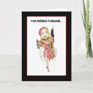 Femme Fatale Murder Mystery Invitation Card