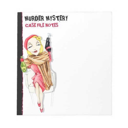 Femme Fatale Murder Mystery Small Notepad
