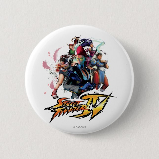 Femme Fatale Pinback Button (Front)