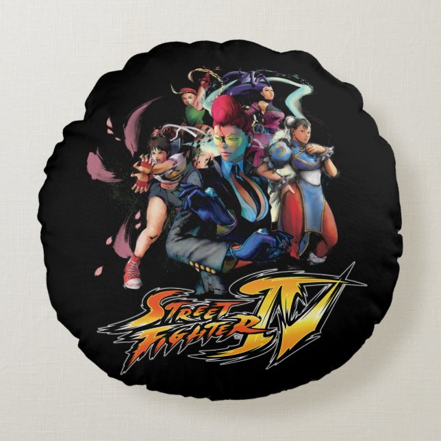 Femme Fatale Round Pillow (Front)