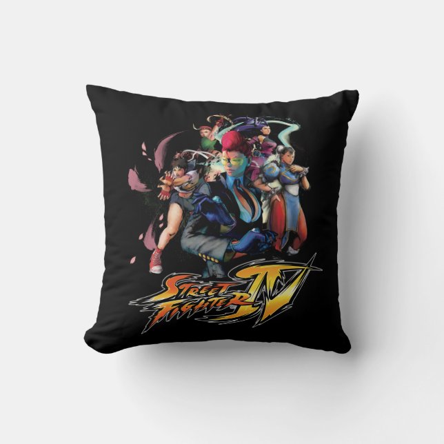 Femme Fatale Throw Pillow (Front)