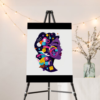Femme Fusion – Abstract Energy Sweatshirt Foam Board