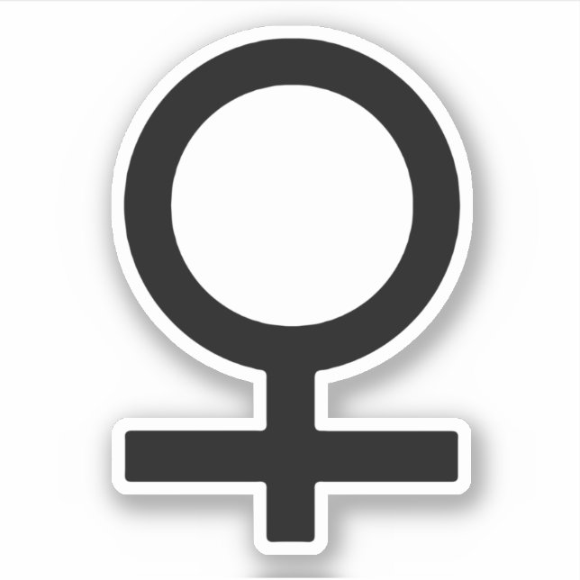 Femme Gender Symbol Sticker (Front)