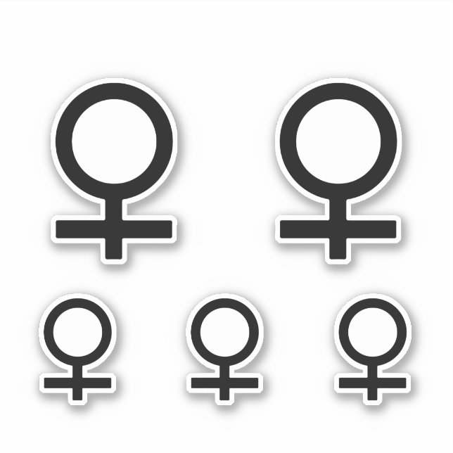 Femme Gender Symbol Sticker (Front)