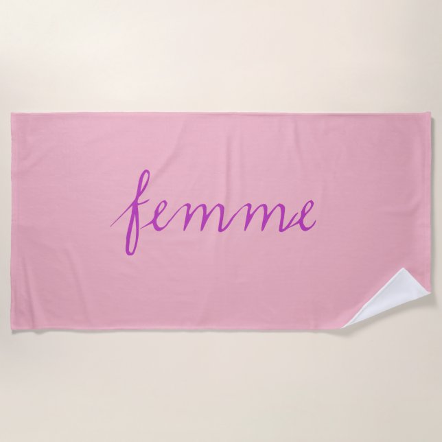 Femme Honeymoon Beach Towel (Front)