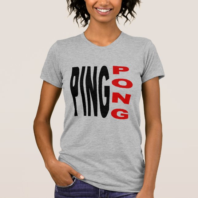 Femme jersey fine PING PONG T-shirt (Front)