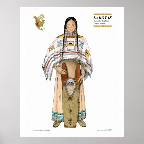 Femme Lakota Poster