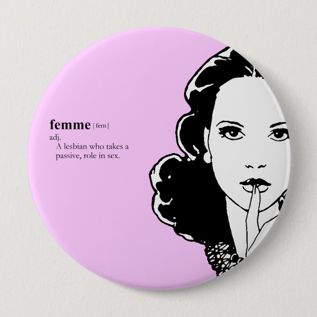 FEMME lesbian Button (Front)
