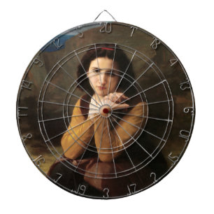 Femme Mignonne of Young Woman by Bouguereau  Dart Board