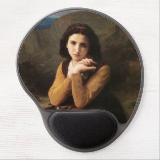 Femme Mignonne of Young Woman by Bouguereau Gel Mouse Pad