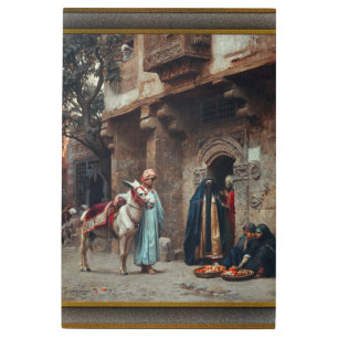 Femmes Arabes Devant Une Porte Metal Print