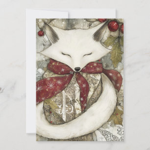 Fen the Fox Woodland Whimsy Holiday Card
