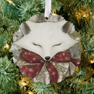 Fen the Fox Woodland Whimsy Paper Ornament Card
