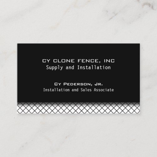 Fence Business Card