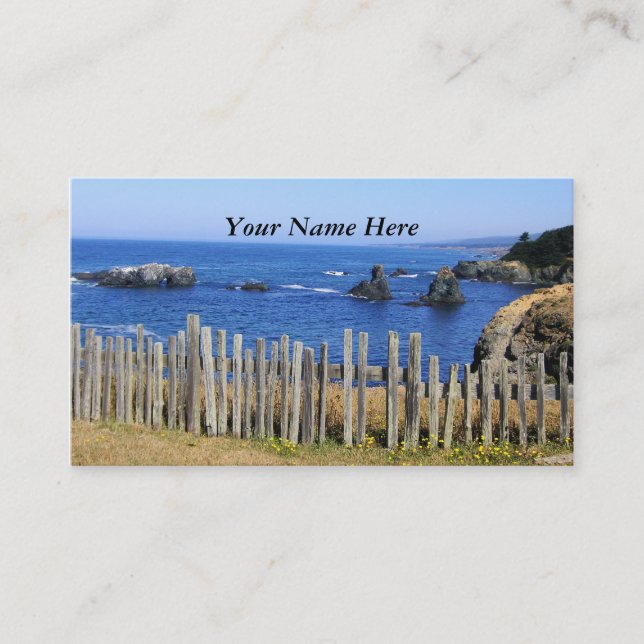 Fence by the Sea Business Card (Front)