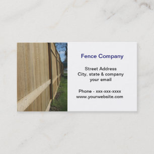 Fence Company Business Card