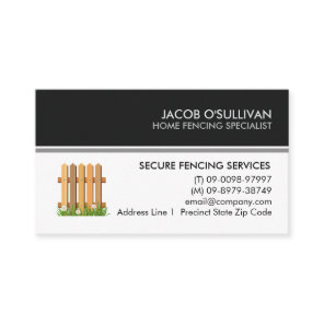 Fence Fencing Security Business Card