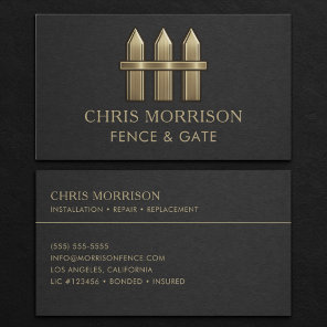 Fence & Gate Business Card