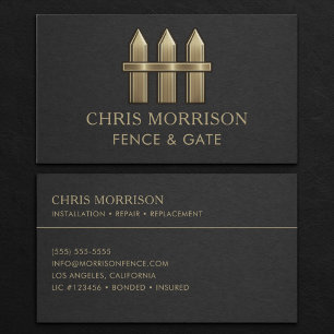Fence & Gate Business Card