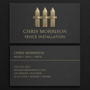 Fence Installation Business Card