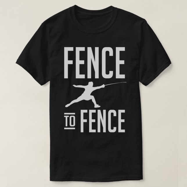 Fence to Fence white T-Shirt (Design Front)