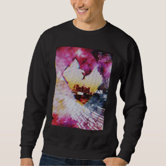 Fenced Love Los Angeles Vaporwave Aesthetic Glitc Sweatshirt
