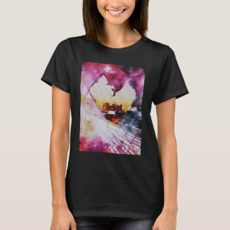 Fenced Love Los Angeles Vaporwave Aesthetic Glitc T-Shirt