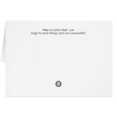 Fenced tiger card (h) (Back Horizontal)