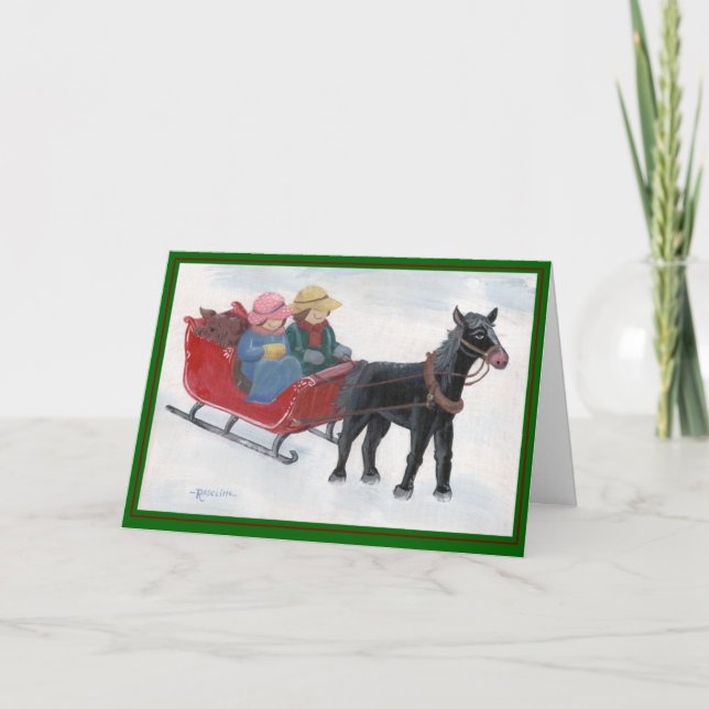 Fencepost Folks Warm holiday Wishes Card (Front)
